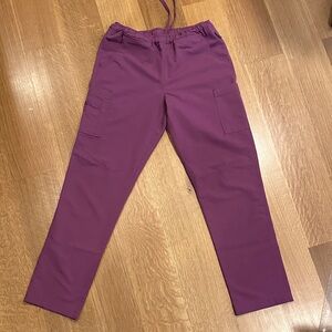 Cargo scrub pants tall length